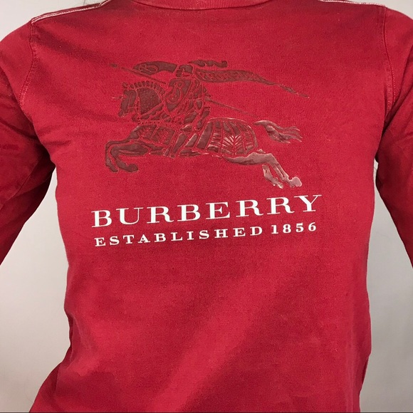 *SOLD* cranberry red burberry tee - Picture 3 of 4